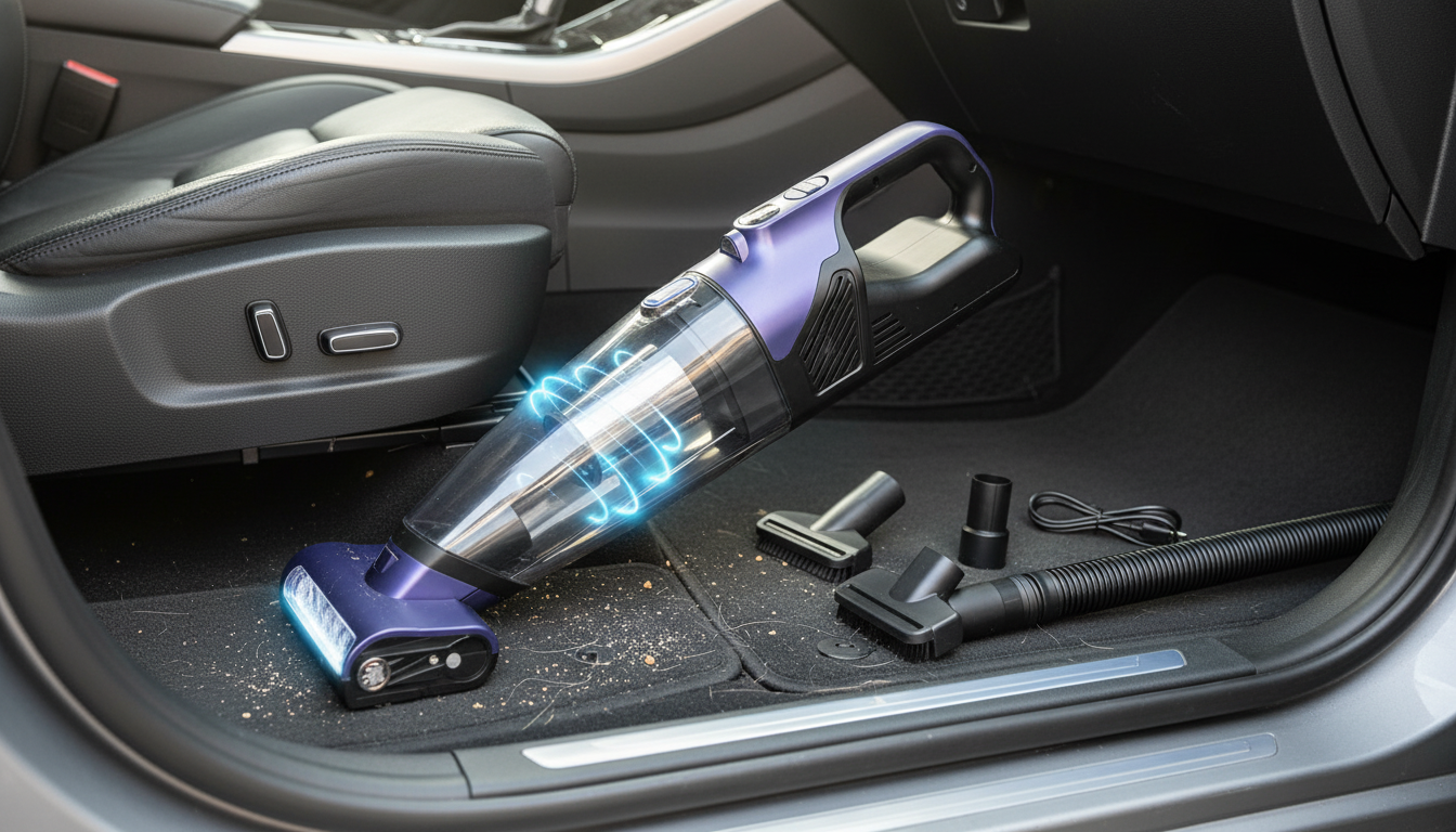 10000PA Cordless Car Vacuum: Lightweight Handheld Power