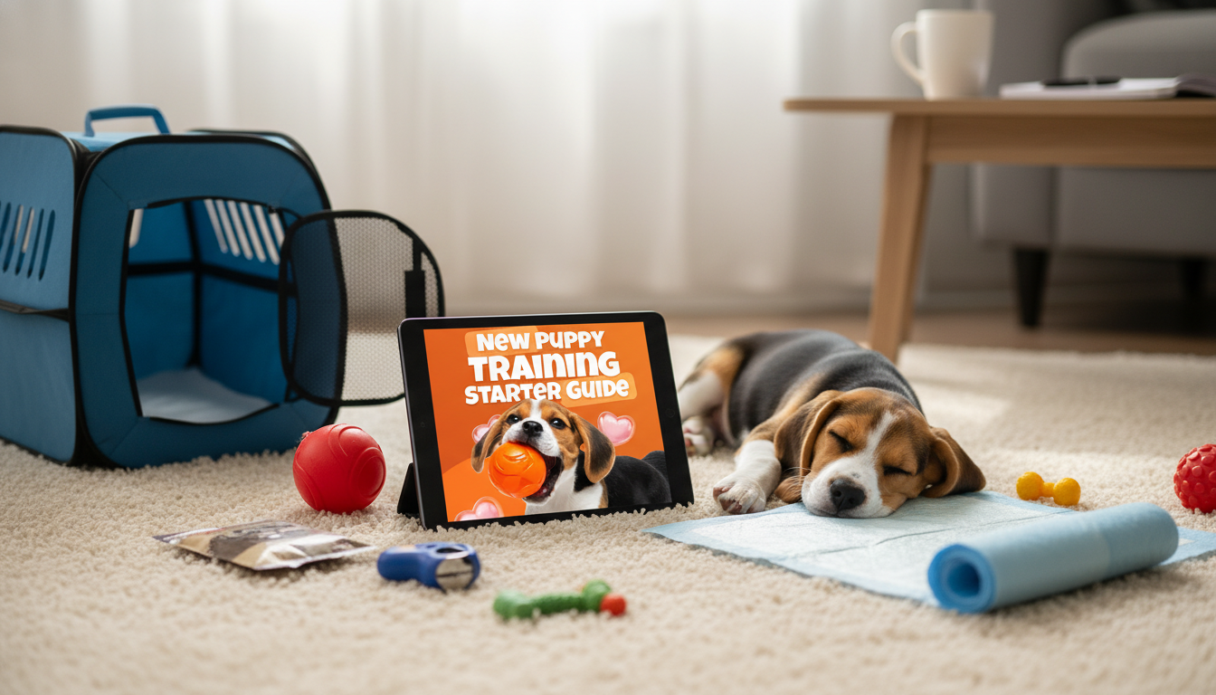 4-Week Puppy Training Plan: Potty, Crate, Commands