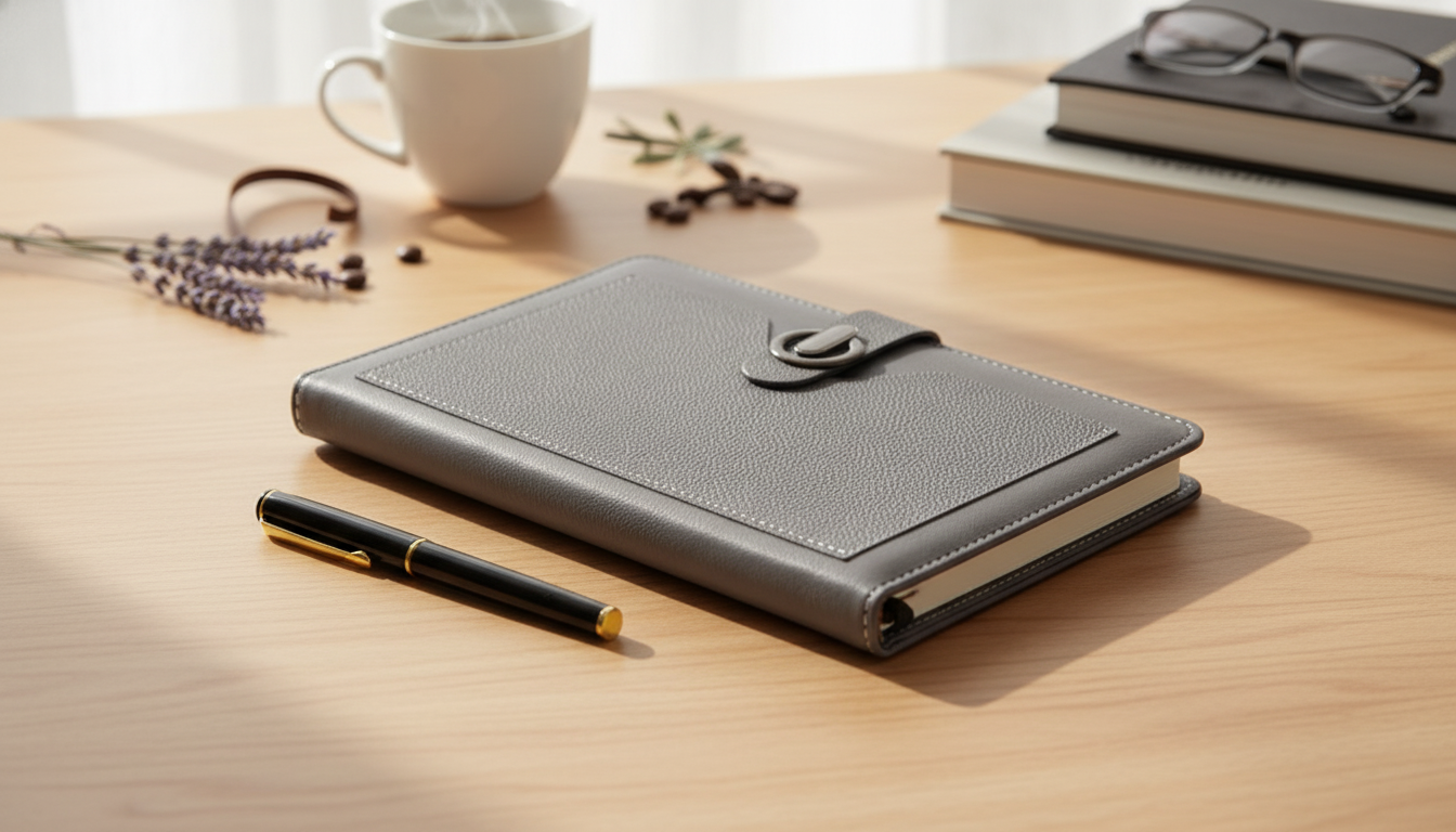 A5 PU Leather Business Notebook for Meetings & Planning