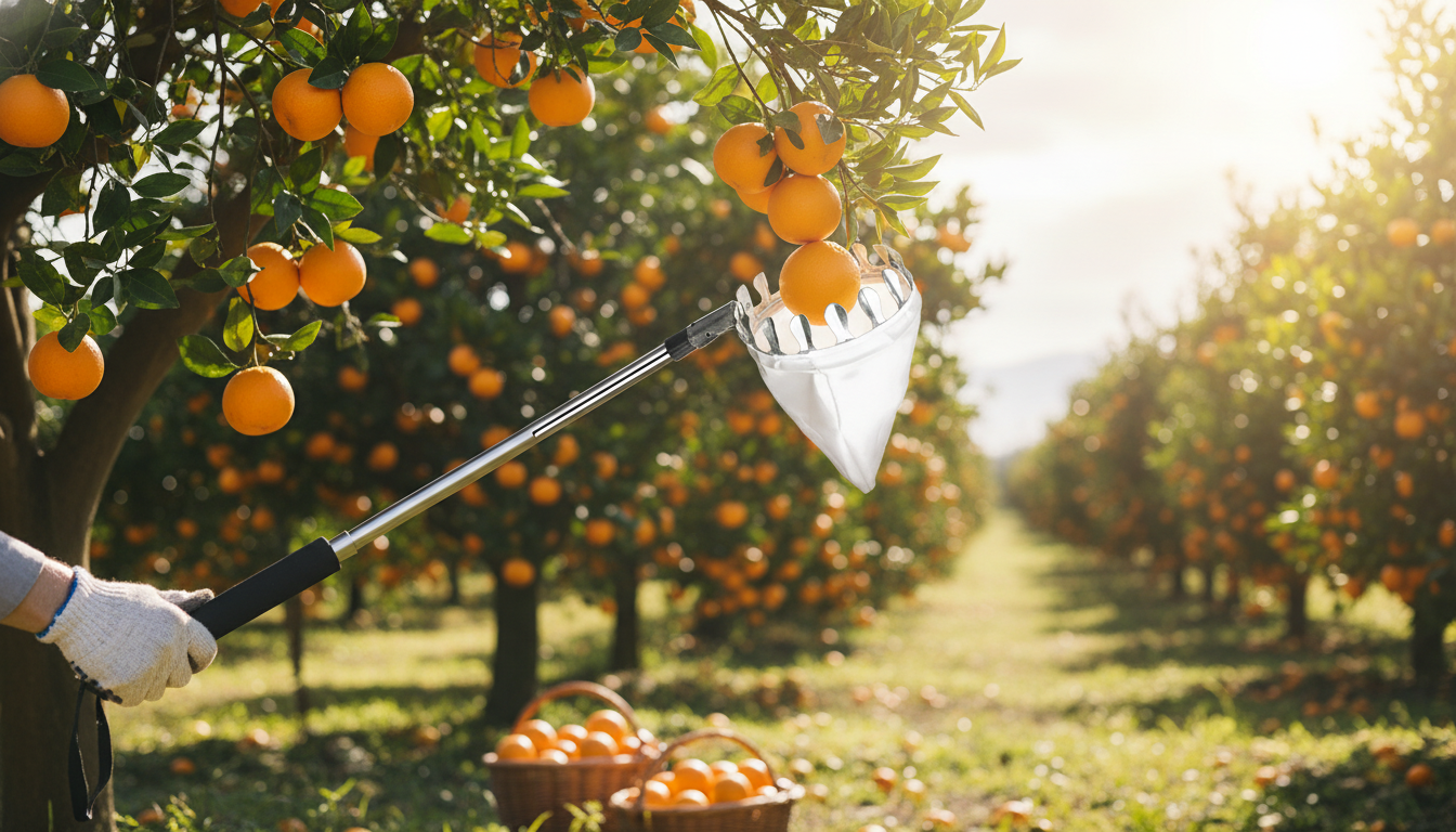 Adjustable Fruit Picker Tool With Bag: Cleaner Picks