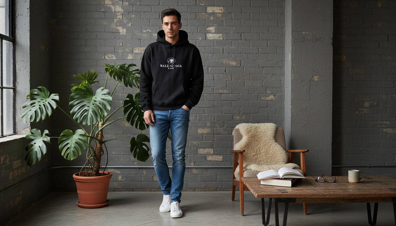 Balenciaga Black Logo Hoodie: Fit, Styling & Care