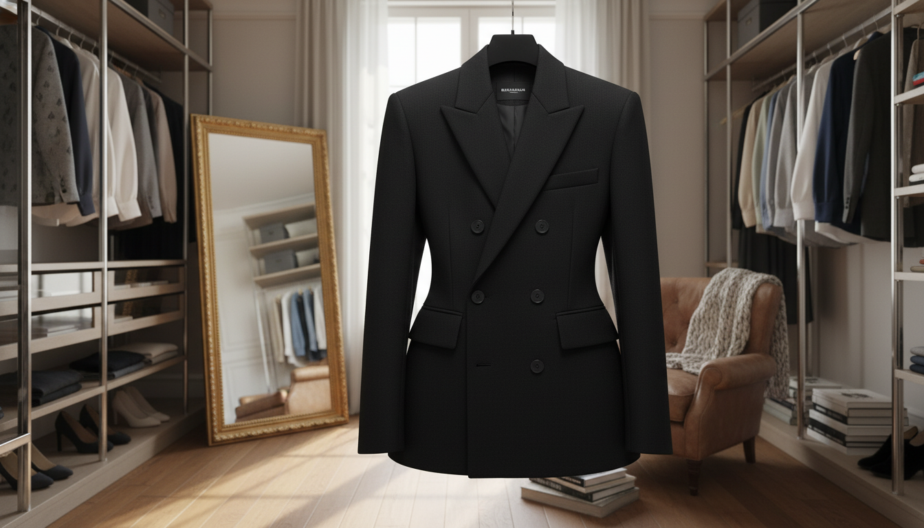 Balenciaga Hourglass Blazer: Double-Breasted Tailoring