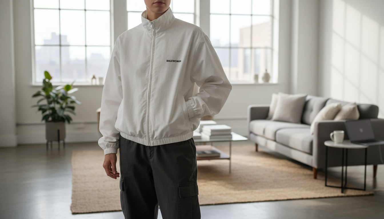 Balenciaga Monochrome High-Collar Cotton Jacket Guide