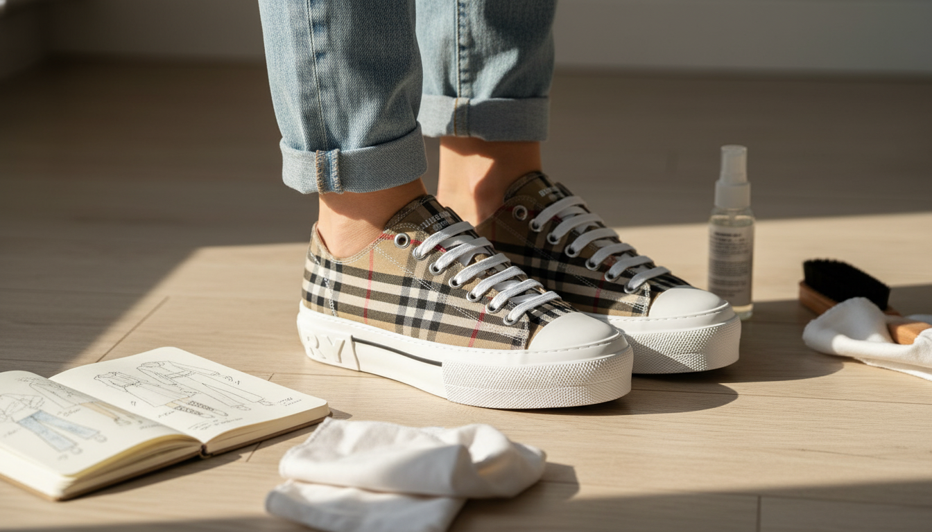 Burberry Nova Check Cotton Sneakers: Fit, Style, Care