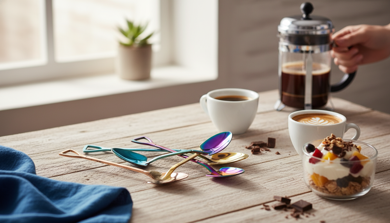 Colorful Coffee & Dessert Spoons: Small Upgrade, Big Fun