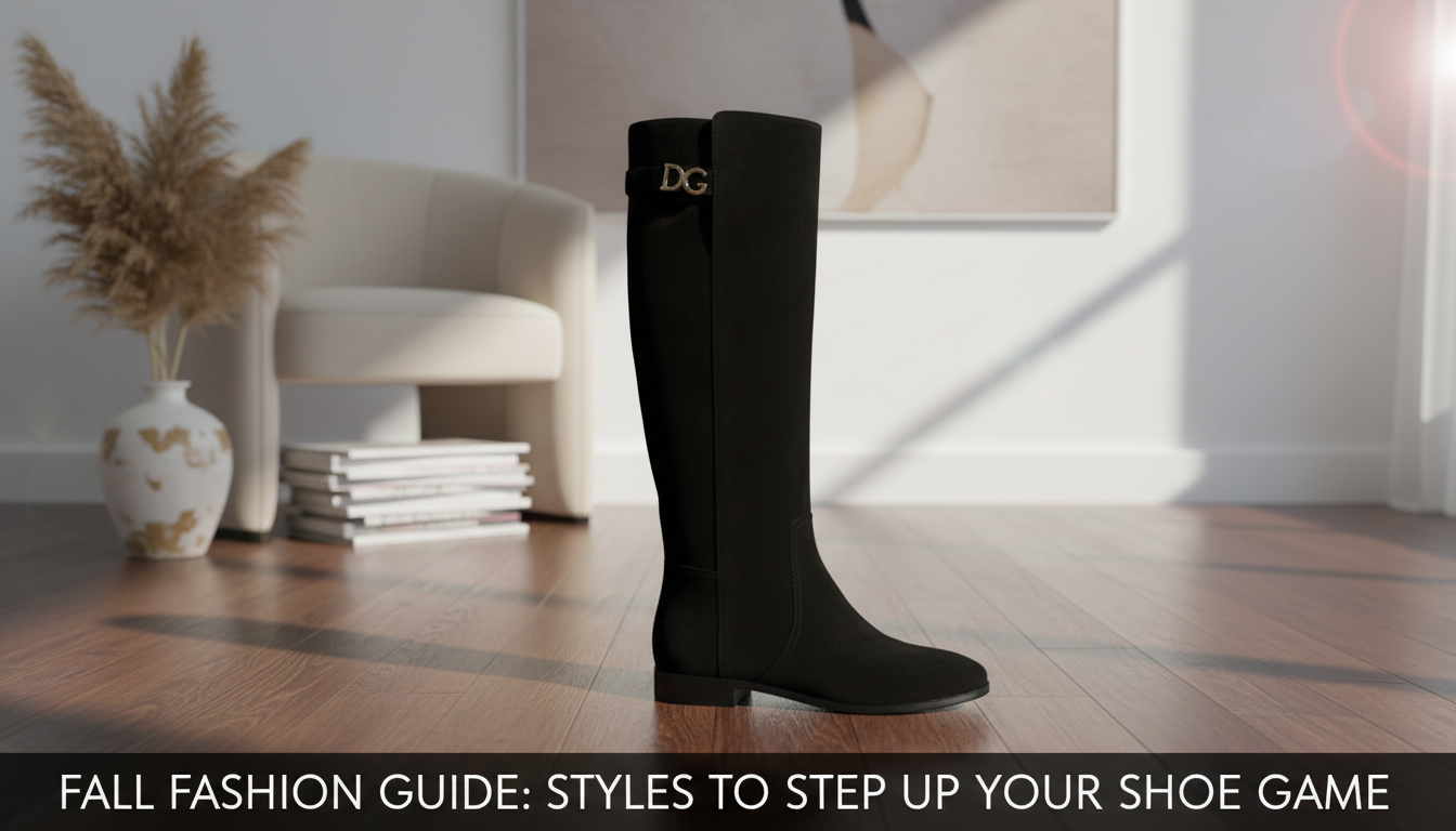 D&G Black Suede Knee-High Flat Boots: Style & Comfort