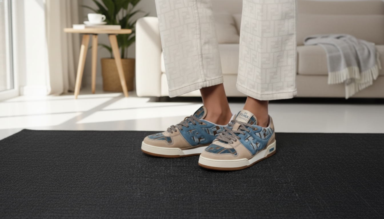 Fendi FF Logo Leather Sneakers: Polished Everyday Pair
