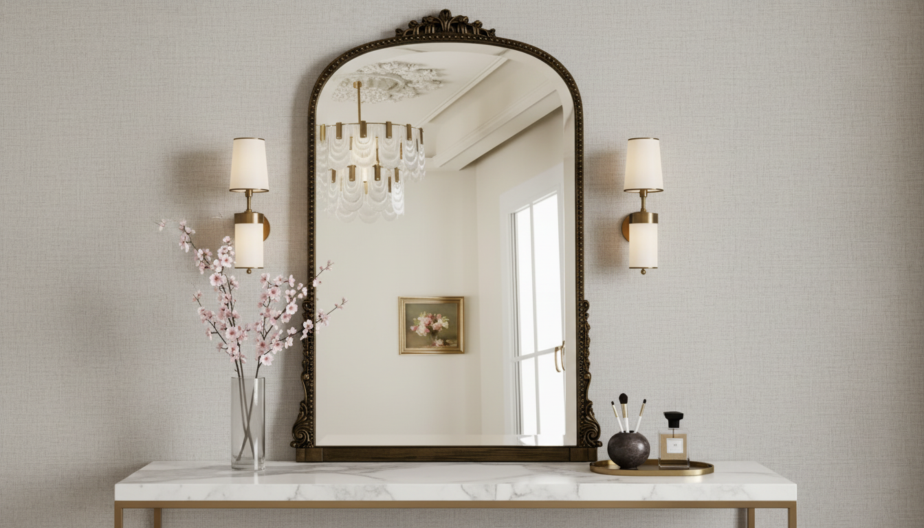 Modern Arched Vanity Mirror: Sizing, Style, Placement