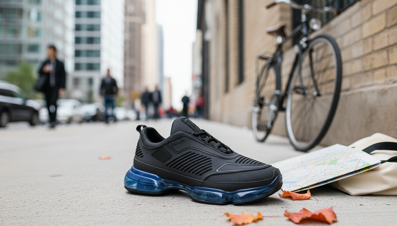 Prada Cloudbust Air Black Mesh Low-Tops for City Days