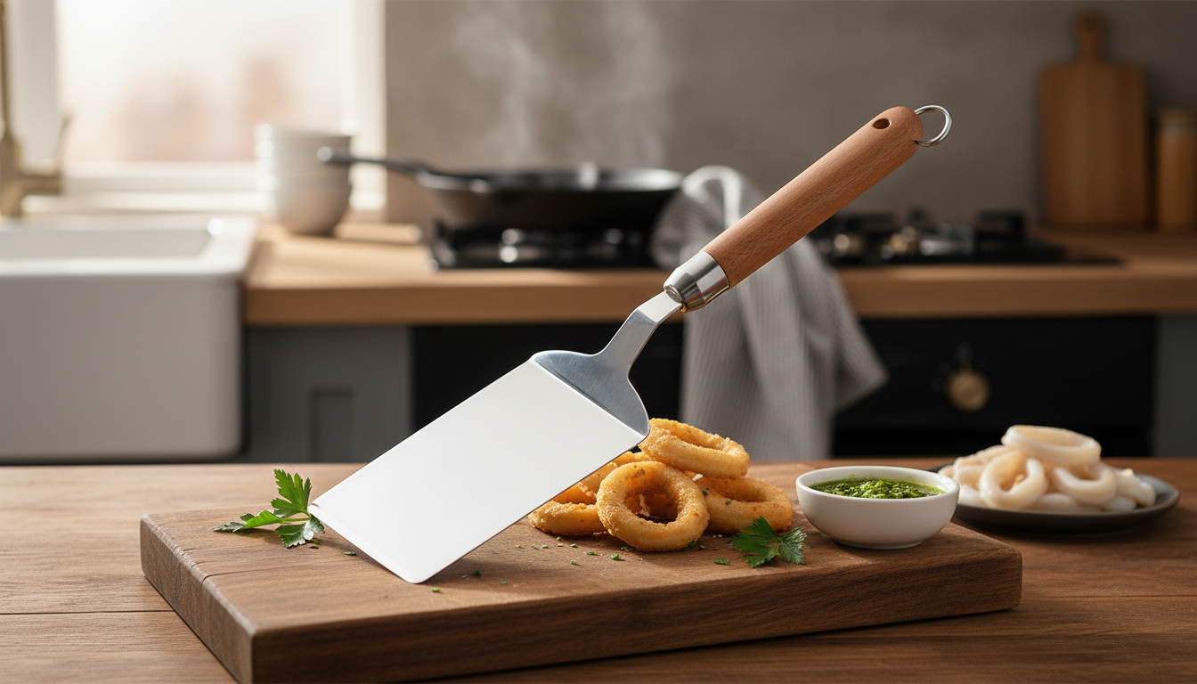 Square-Head Stainless Spatula with Wood Handle: Why It Wins