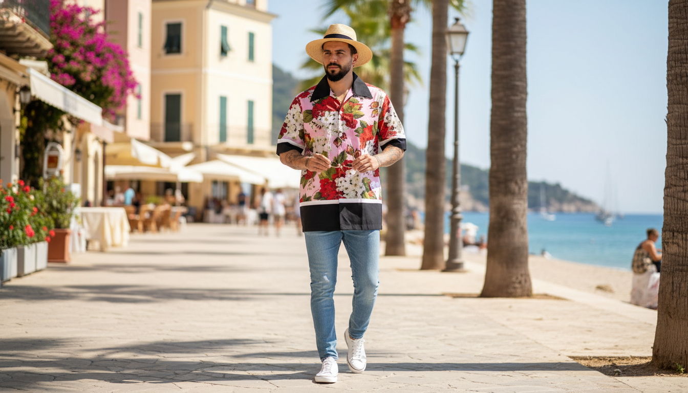 How to Style a Dolce & Gabbana Floral Oversized Shirt