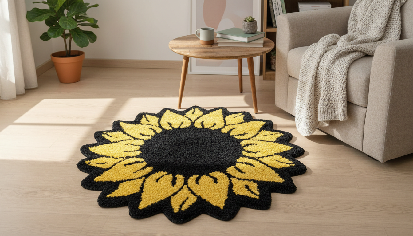 Sunflower Tufted Rug: Styling, Placement & Care Tips