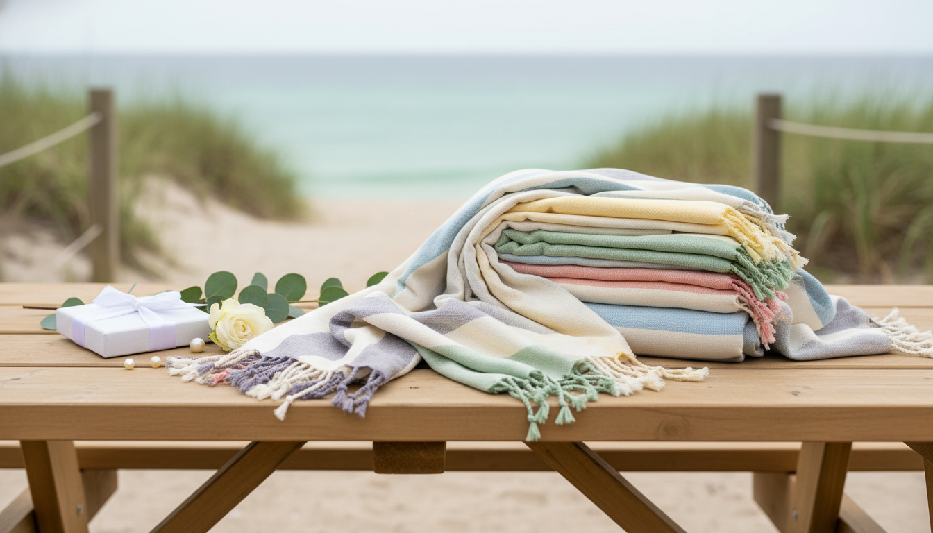 Turkish Cotton Striped Towel: Chic Bridesmaid Gift