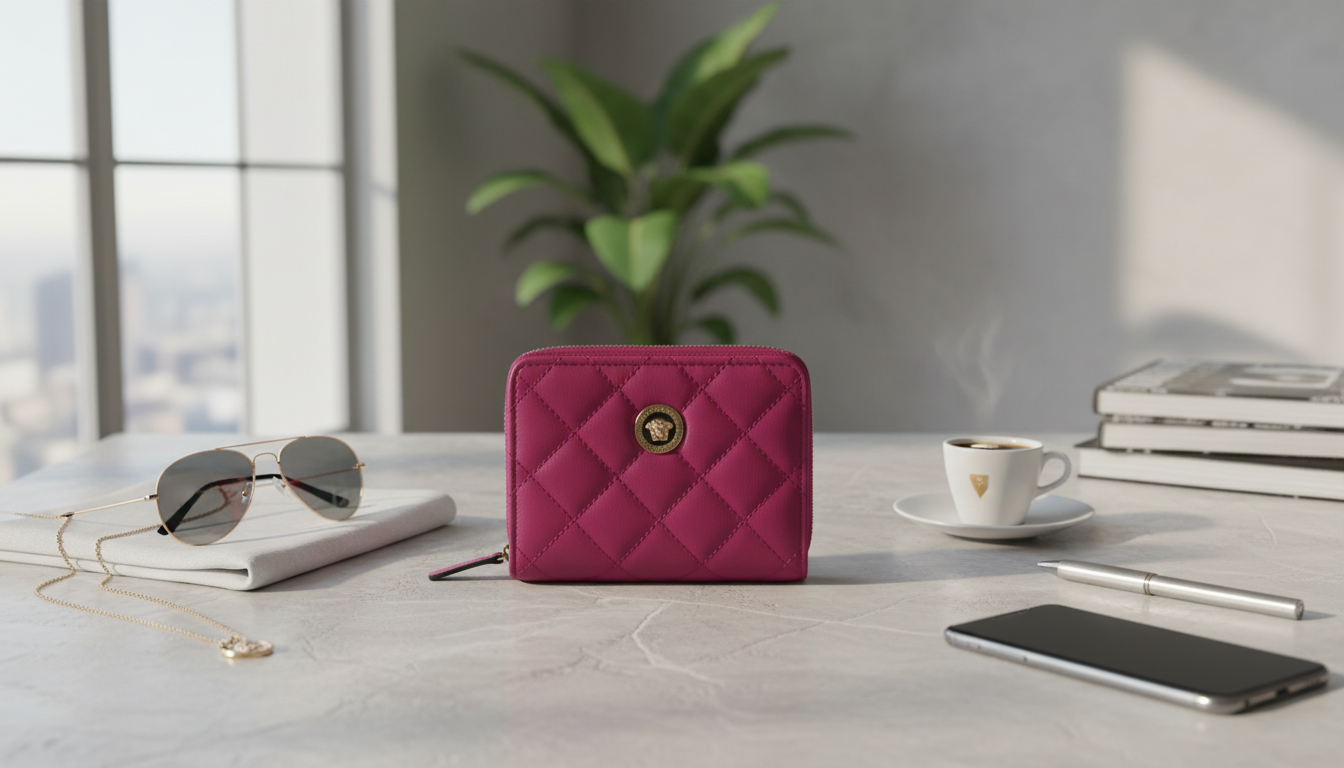 Versace Purple Quilted Nappa Bifold Wallet Review