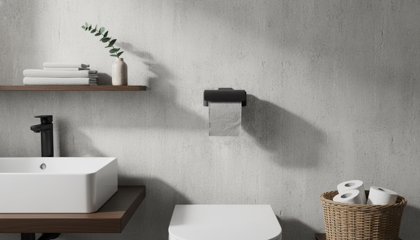 Wall-Mounted Stainless Steel Toilet Paper Holder Guide