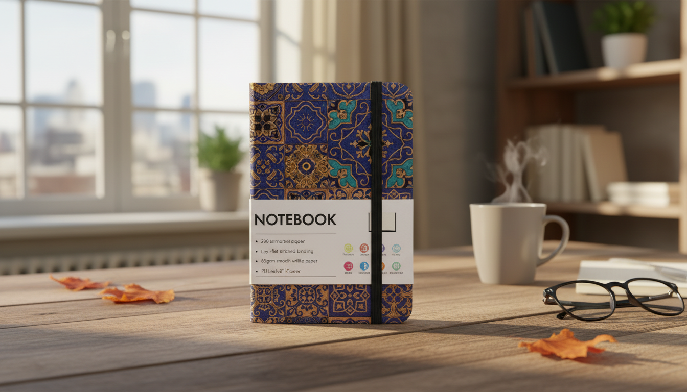 Waterproof PU Leather A6 Notebook: 200 Pages for Notes