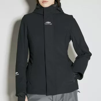 Balenciaga Quilted Down Jacket: High Collar, Adjust Fit