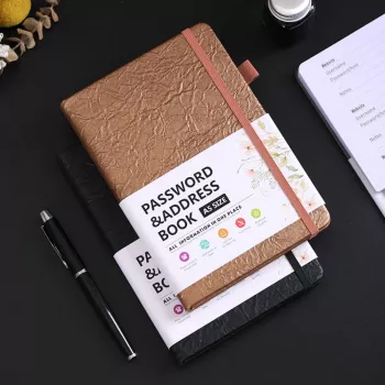 Hardcover A–Z Password Organizer for Offline Login Backup