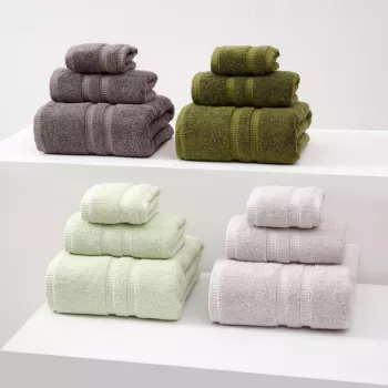 Ultra-Soft 3-Piece Luxury Cotton Towel Set for Bath
